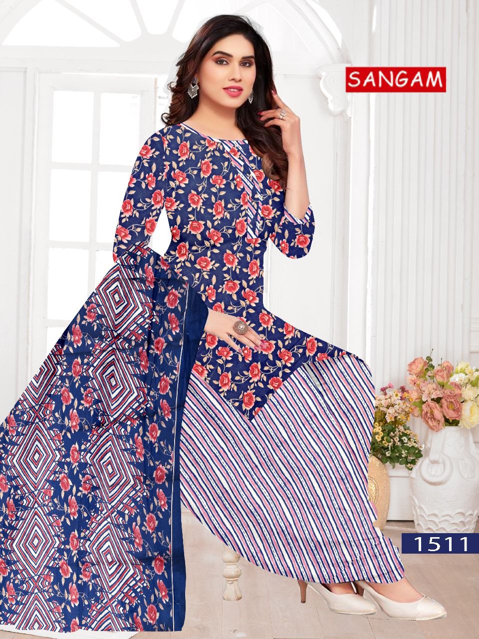 Sangam Vol 15 By Vandana C Printed Cotton Dress Material Wholesale Price In Surat
